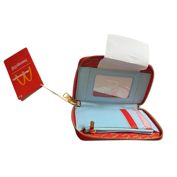 Loungefly McDonald’s Birdie the Early Bird Crossbuddies Crossbody Bag and Wallet - Picture 12 of 14